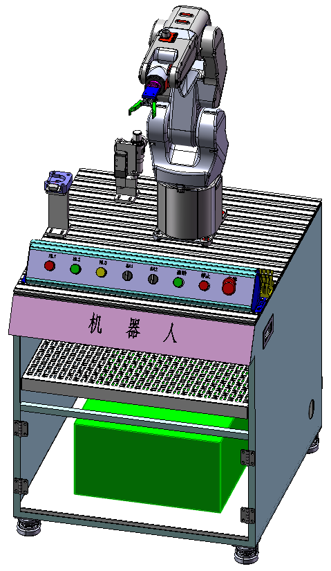 工業(yè)4.0柔性自動(dòng)化生產(chǎn)實(shí)訓(xùn)系統(tǒng)(圖6) 機(jī)器人搬運(yùn)單元